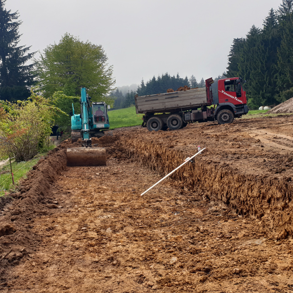 Bodenabtragung Erdbau Abtragung